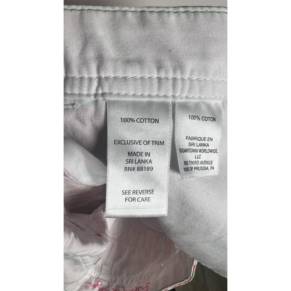 Lilly Pulitzer Shorts Womens Size 00 The Buttercup Scallop‎ Hem Flamingo Print - Picture 7 of 8